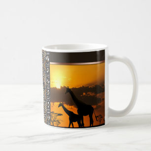 Mug Famille 2 de girafe