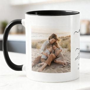 Mug Famille 2 Photo Cadeau de Maman Souvenir