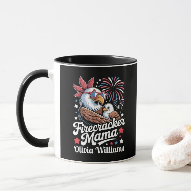 Mug Famille 4 juillet jumCorrespondante (Avec donut)