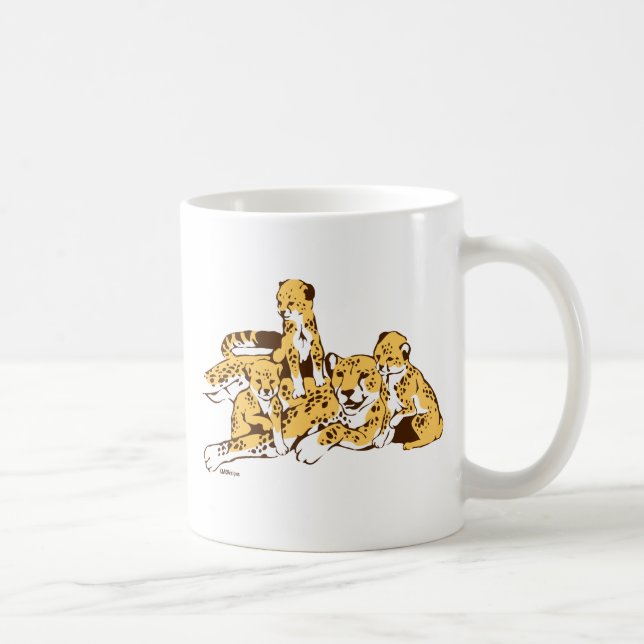 Mug Famille Cheetah (Droite)