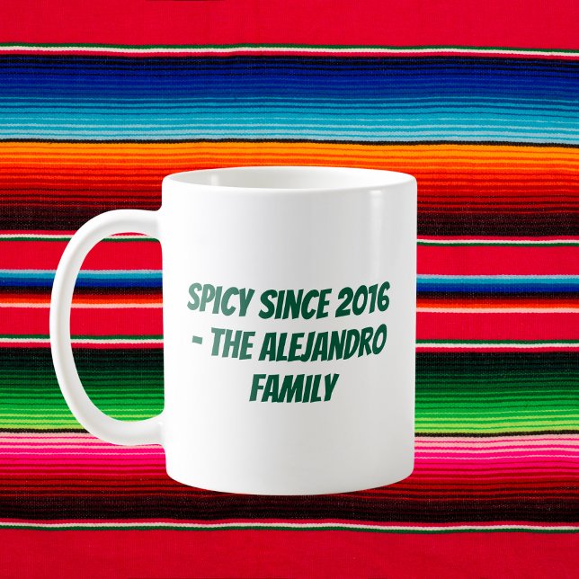 Mug Famille Cinco de Mayo personnalisée (Créateur téléchargé)