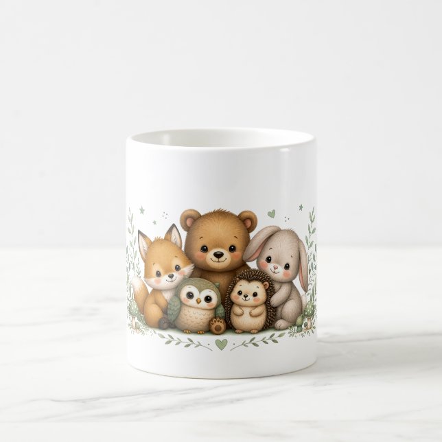 Mug Famille d'animaux mignons de la forêt (Centre)