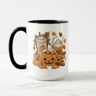 Mug Famille d'automne Halloween Thanksgiving Mignon Au