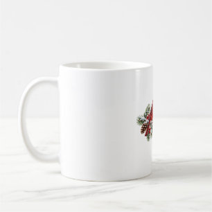 Mug Famille de Cardinal Noël Cône de Pin