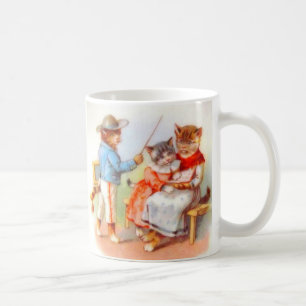 Mug Famille de chats victoriens habillés