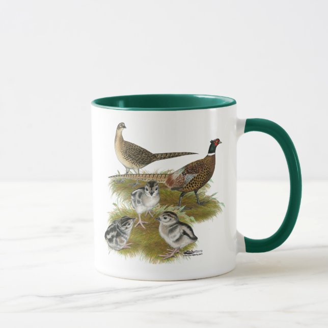 Mug Famille de faisans à collier (Droite)