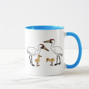 Mug Famille de grue de huée