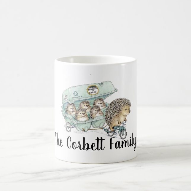 Mug Famille de hérisson Whimsical personnalisable (Centre)