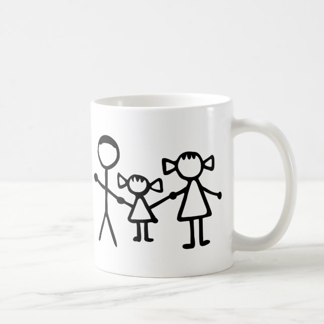 Mug Famille de Stickman (Droite)