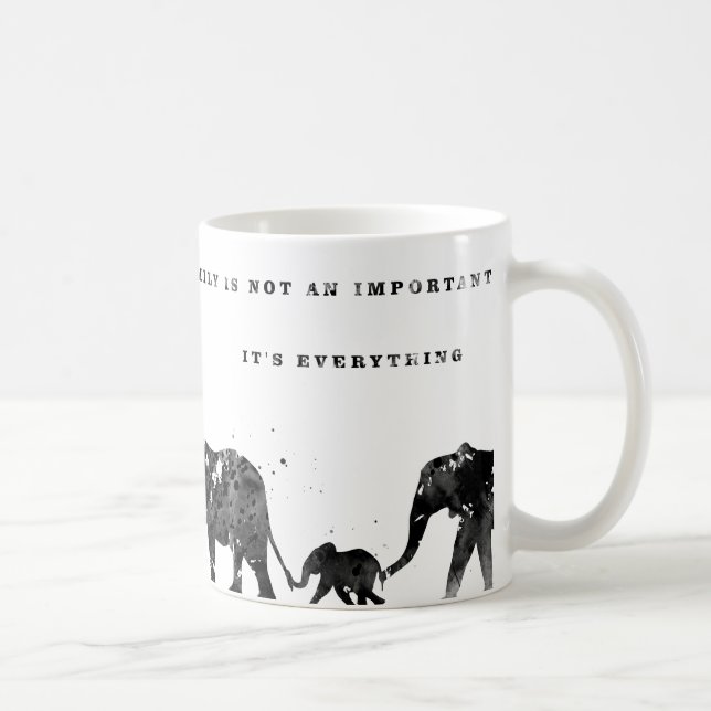 Mug Famille d'éléphants (Droite)