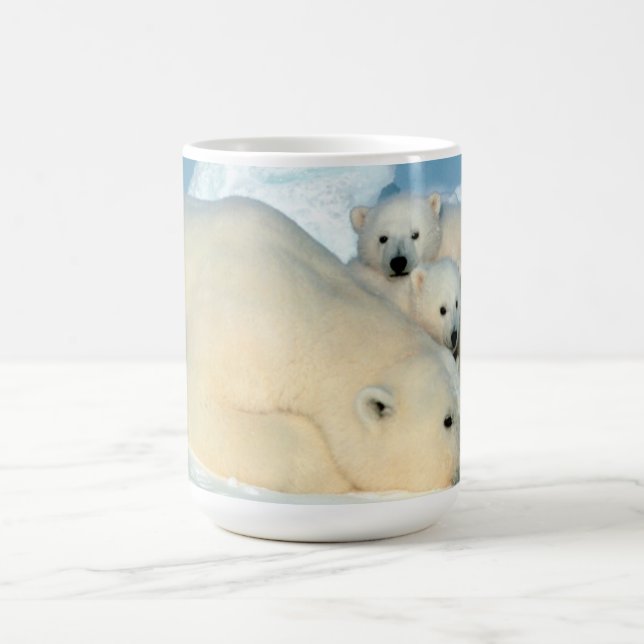 Mug Famille d'ours blanc (Centre)