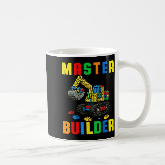 Mug Famille Drôle Maître Constructeur Briques Blocs De (Droite)