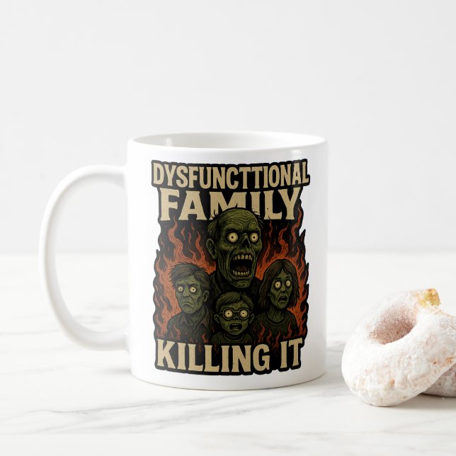 Mug Famille Dysfonctionnelle qui Déchire (Avec donut)