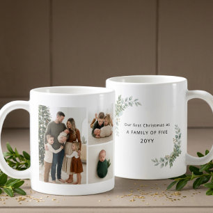 Mug Famille esthétique de cinq premières photos de Noë