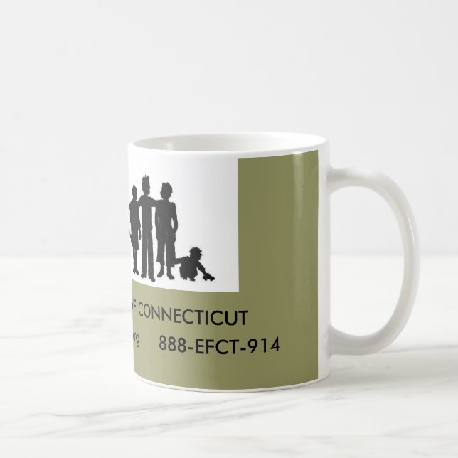 MUG FAMILLE ÉTENDU DU CONNECTICUT (Droite)