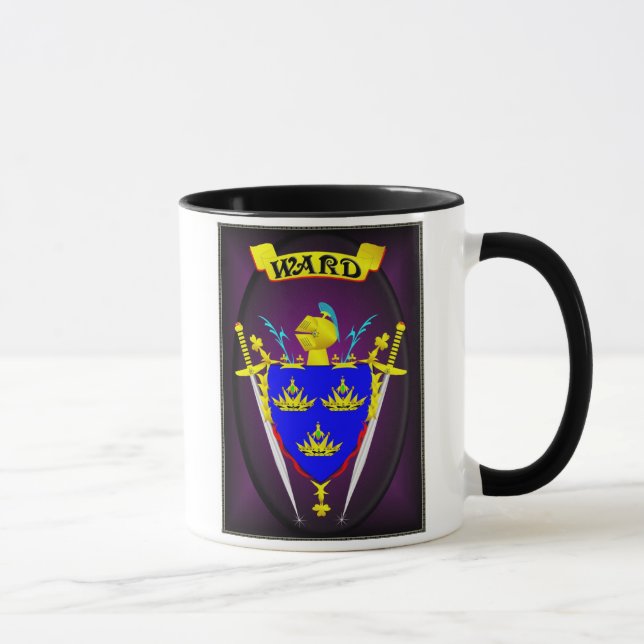 MUG FAMILLE IRLANDAISE SHIELD/CREST HÉRALDIQUE DE (Droite)