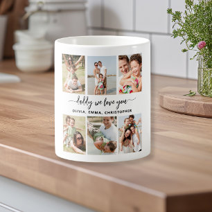 Mug Famille papa - Fête des pères photo Collage