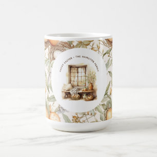 Mug Famille personnalisée Beige de Pâques
