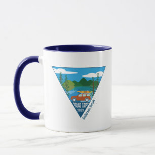 Mug Famille personnalisée Voyage de route dans la mont