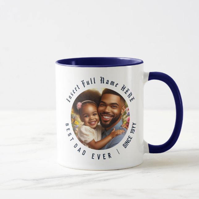 Mug Famille photo personnalisée, ami ou professionnel (Droite)