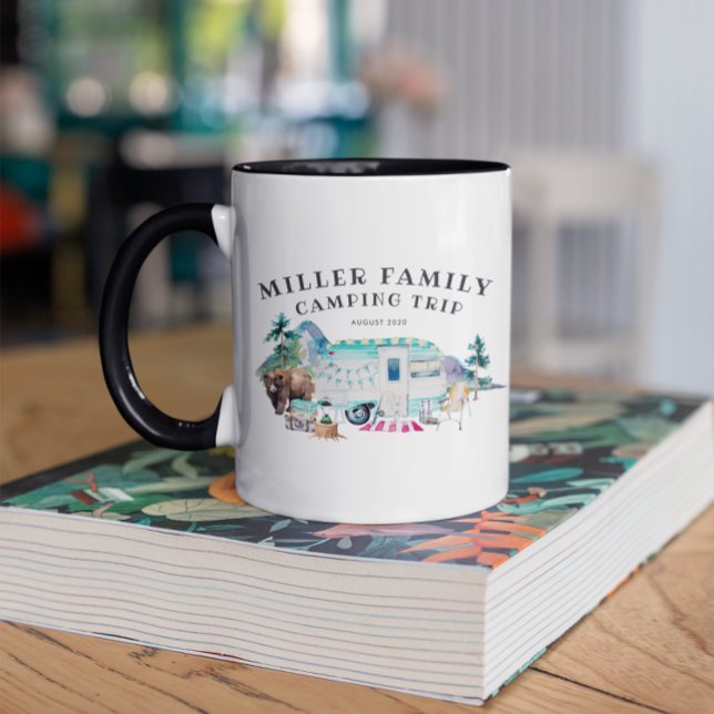 Mug Famille Réunion Camping Road Trip Personnalisé (Créateur téléchargé)