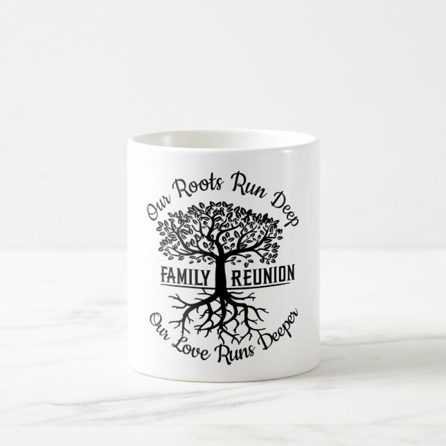 Mug Famille Réunion Famille Arbre racine coeur (Centre)