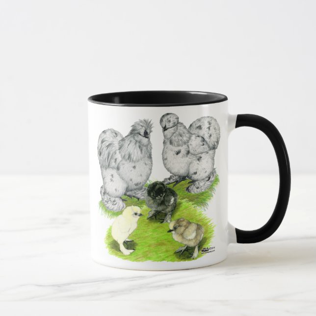 Mug Famille Silkie Bantam Splash (Droite)