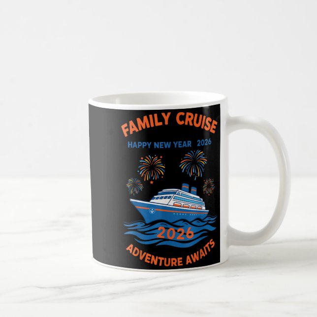 Mug Family Cruise Happy New Year 2026 Adventure  (Droite)