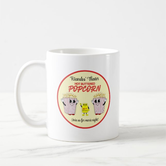 Mug Family Movie Theater with Hot Buttered Popcorn  (Gauche)