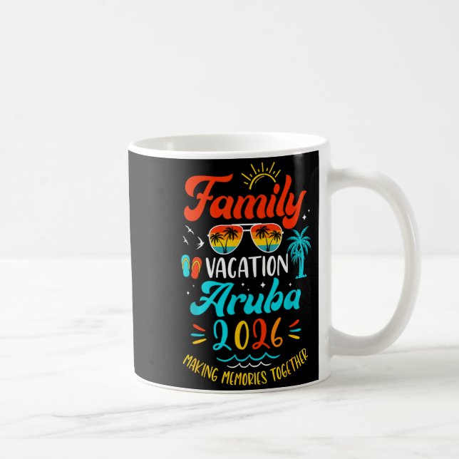 Mug Family Vacation 2026 Aruba Matching Summer Vacatio (Droite)