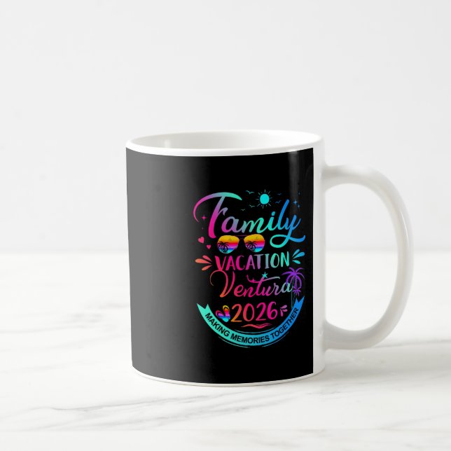 Mug Family Vacation Ventura 2026 Palm Tree Gift  (Droite)