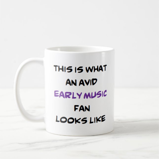 Mug fan baroque de musique ancienne (Gauche)