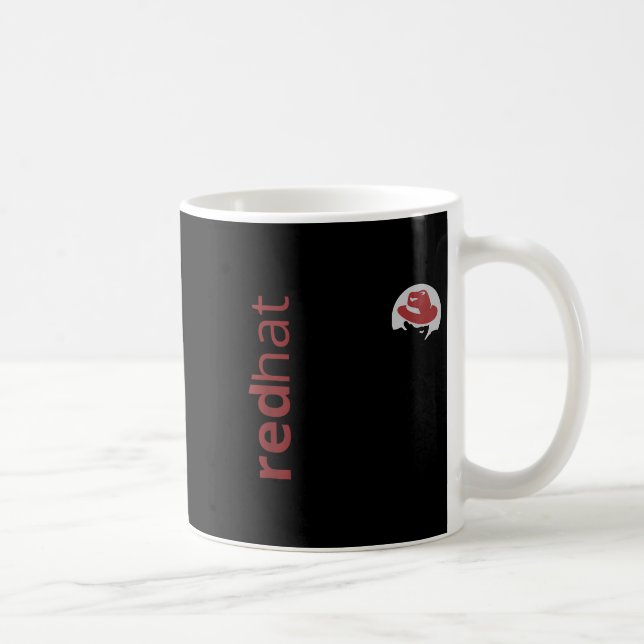 Mug Fan Casquette rouge Linux Tee Tux Penguin Open Sou (Droite)
