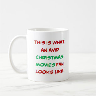 Mug fan de films de noël, passionné
