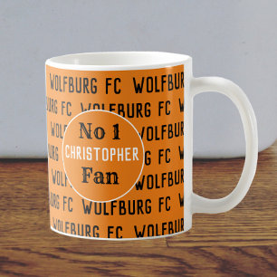 Mug Fan de football ou soutien de football Gold & Blac