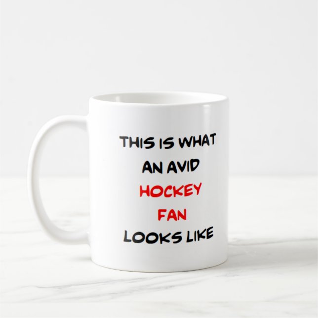 Mug fan de hockey, passionné (Gauche)