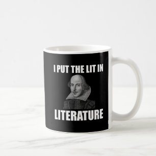 Mug Fan de littérature de Shakespeare drôle