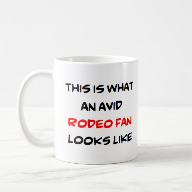 Mug fan de rodéo, fervent (Gauche)