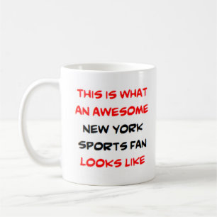 Mug fan de sports new york, génial
