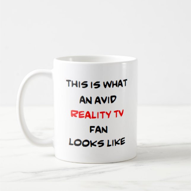 Mug fan de télé réalité, passionné (Gauche)