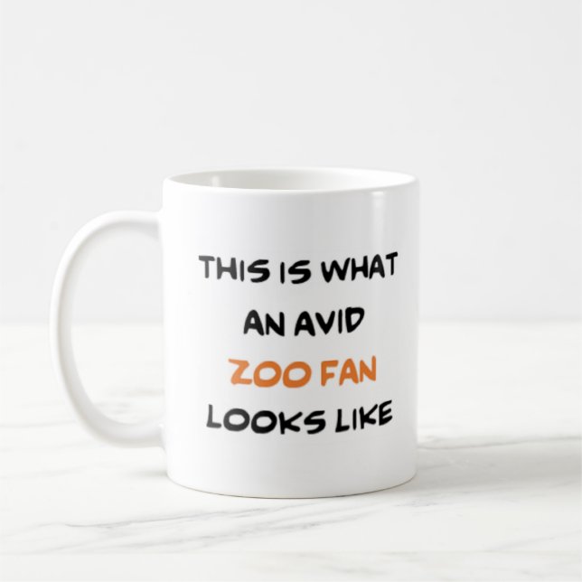 Mug fan de zoo, avide (Gauche)