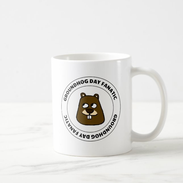 Mug Fanatique du jour de la marmotte (Droite)