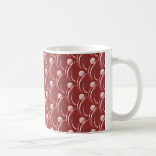 Mug Fancy Fwirls Mug, Brick Red