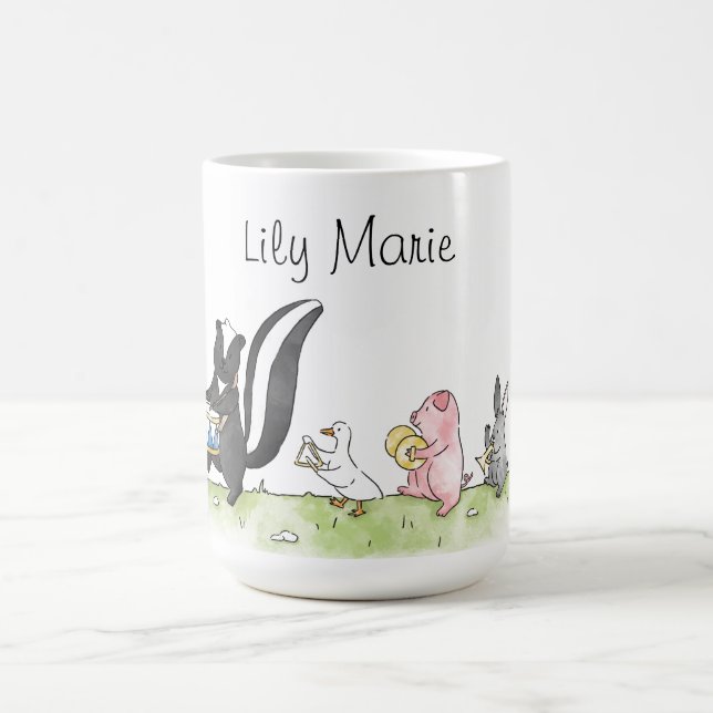 Mug Fanfare Animaux Fantaisistes Personnalisée  (Centre)