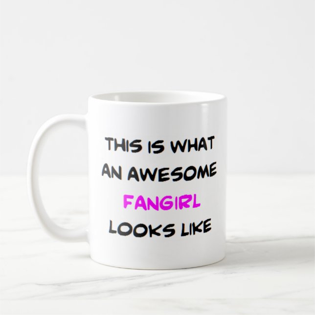 Mug fangirl, génial (Gauche)
