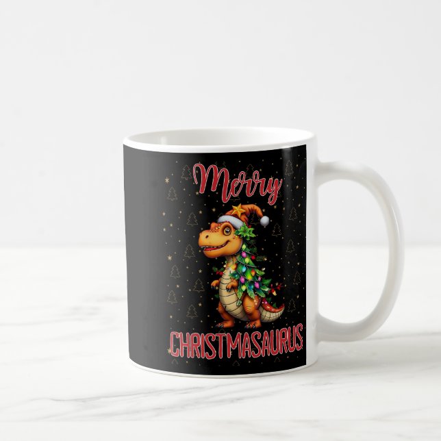 Mug Fanny Joyeux Noël Christmasaurus Dinosaure Sapin d (Droite)