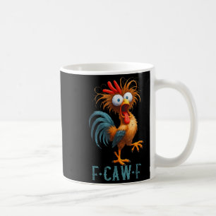 Mug Fantaisie Chemise Noire Corbeau Poulet Drôle Poule