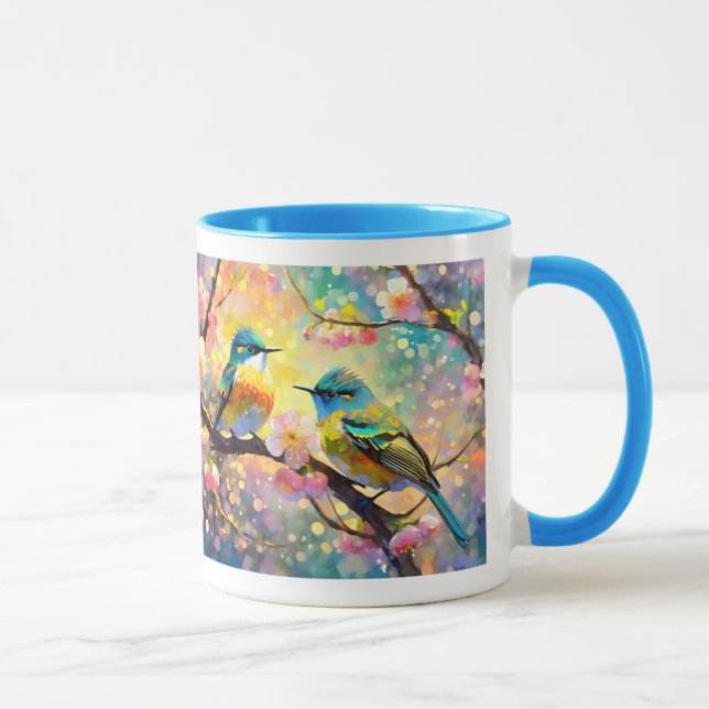 Mug Fantaisie de floraison de cerisier Lever de soleil (Droite)