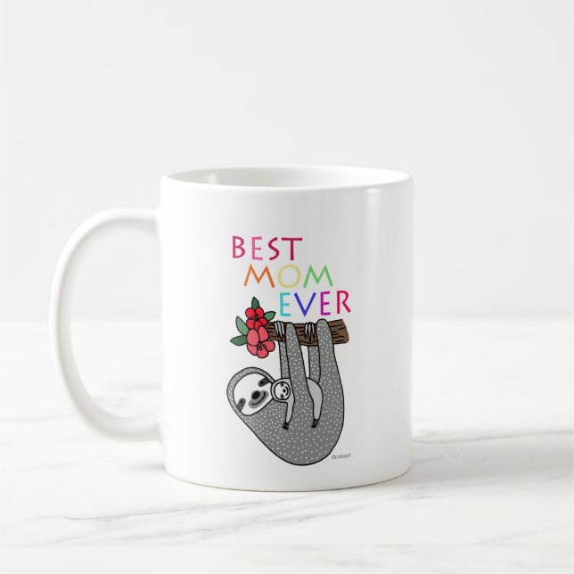 Mug Fantaisie de la Fête des Mères cadeau de la mère p (Gauche)