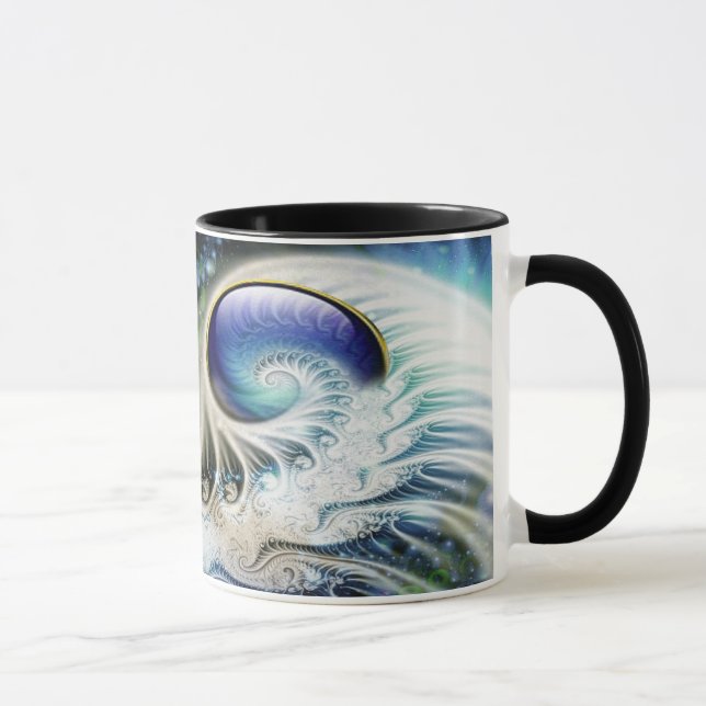 Mug Fantaisie fractale abstraite (Droite)